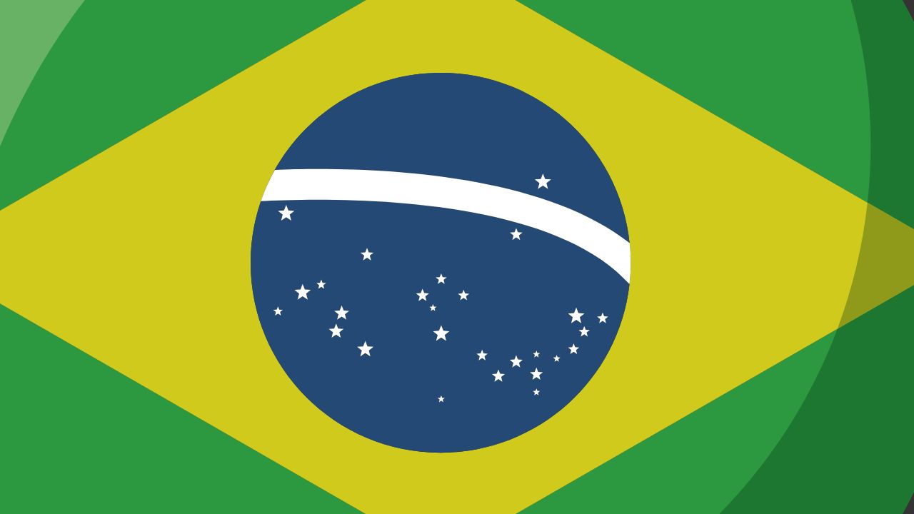 Mapa do Brasil representando a estrutura territorial do país