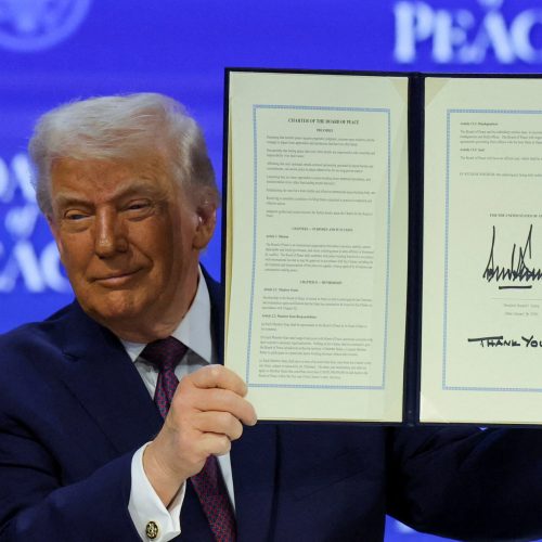 Presidente dos EUA Donald Trump 22/1/2026 REUTERS/Denis Balibouse