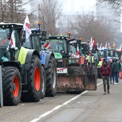 Protesto de agricultores franceses contra acordo com Mercosul 20/1/2026 REUTERS/Yves Herman