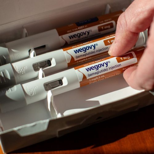 O medicamento para obesidade da Novo Nordisk, Wegovy. (Foto: Shelby Knowles/Bloomberg)