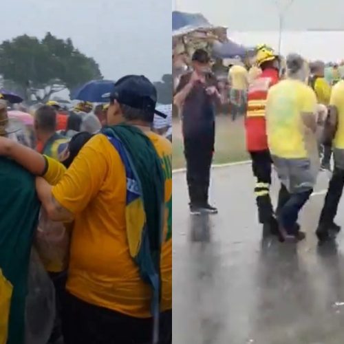 Raio atinge participantes da caminha de Nikolas Ferreira (reprodução/ Internet)